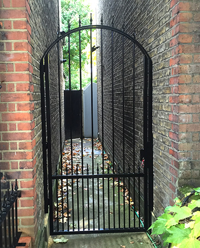 Decorative Arched Side Garden Gate