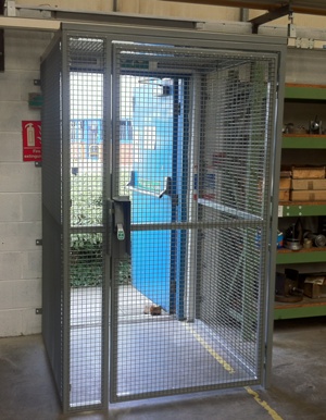 Fire Exit Security Cage with Secure Gate and Panic Latch